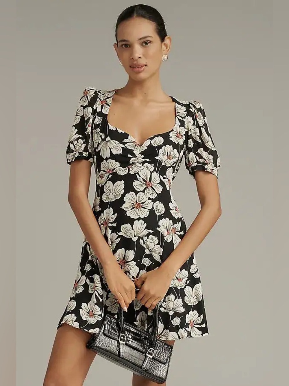 Reformation Rebecca Sweetheart Mini Dress